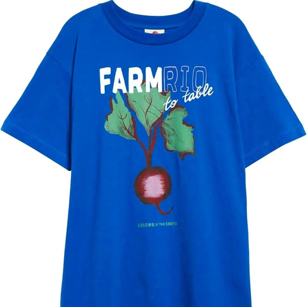 Farm Rio-Blue Beet Farm to Table / organic cotton t-shirt